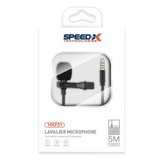 SPEED-X MKF01 5M LAVALIER MICROPHONE 3.5MM JACK GOOD QUALITY